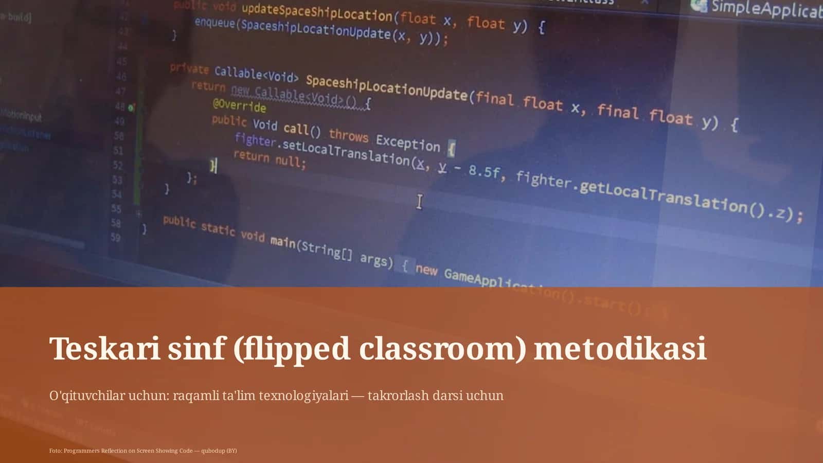 Teskari sinf (flipped classroom) metodikasi 1
