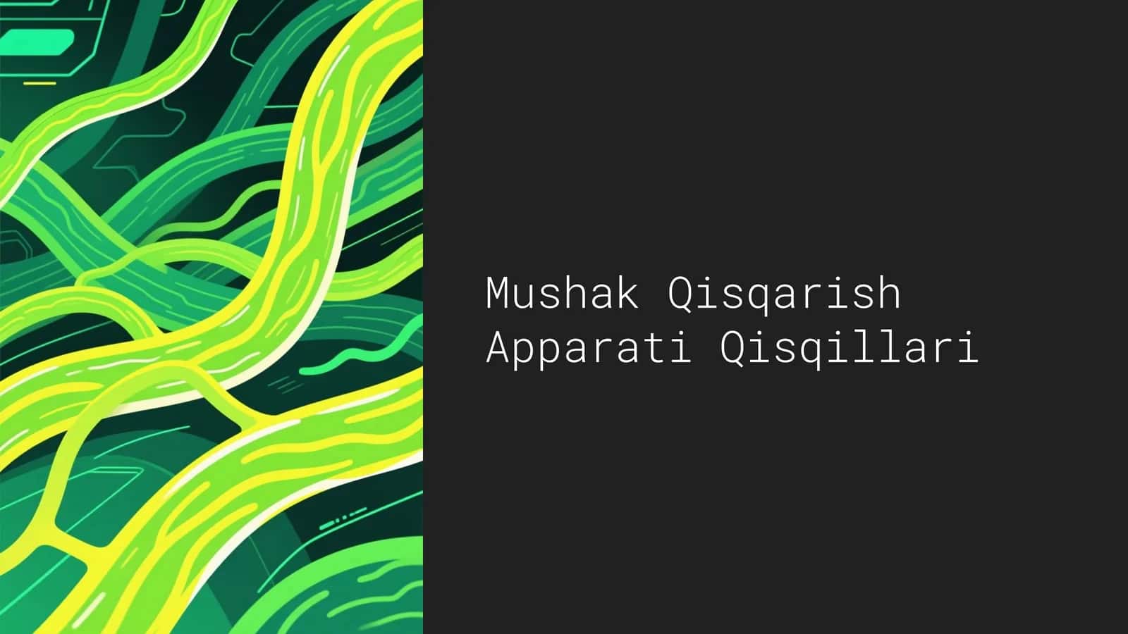 Mushak Qisqarish Apparati Qisqillari 1