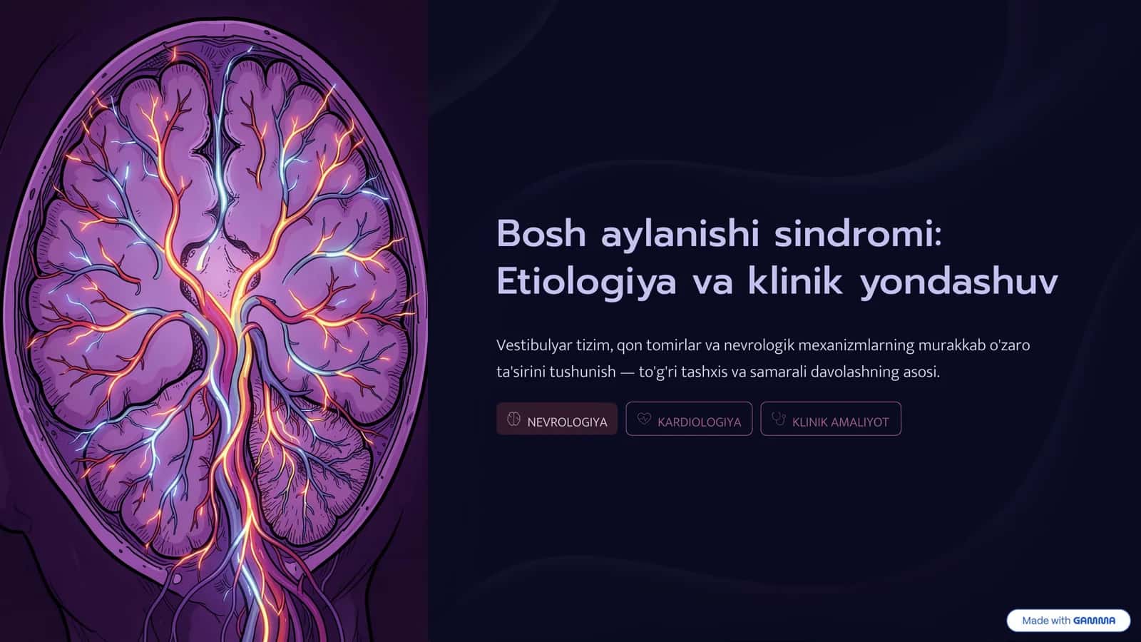Bosh aylanishi sindromi: Etiologiya va klinik yondashuv 1