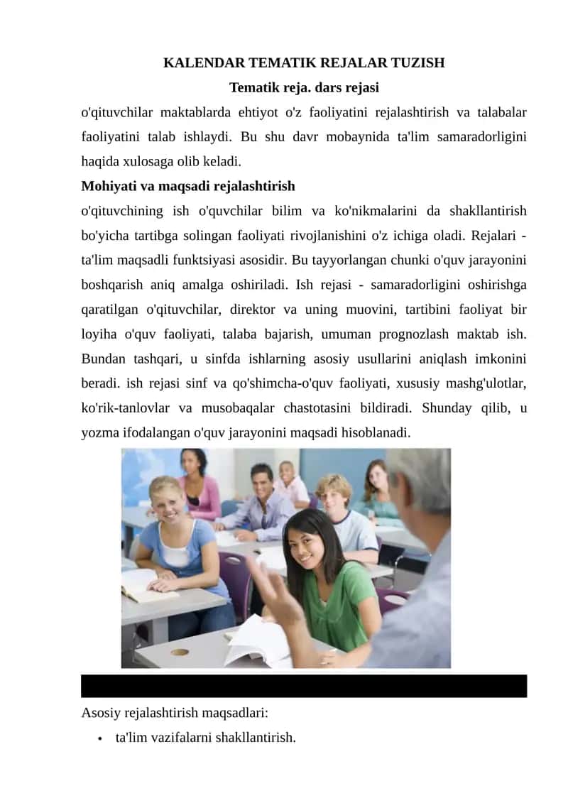 KALENDAR TEMATIK REJALAR TUZISH 1