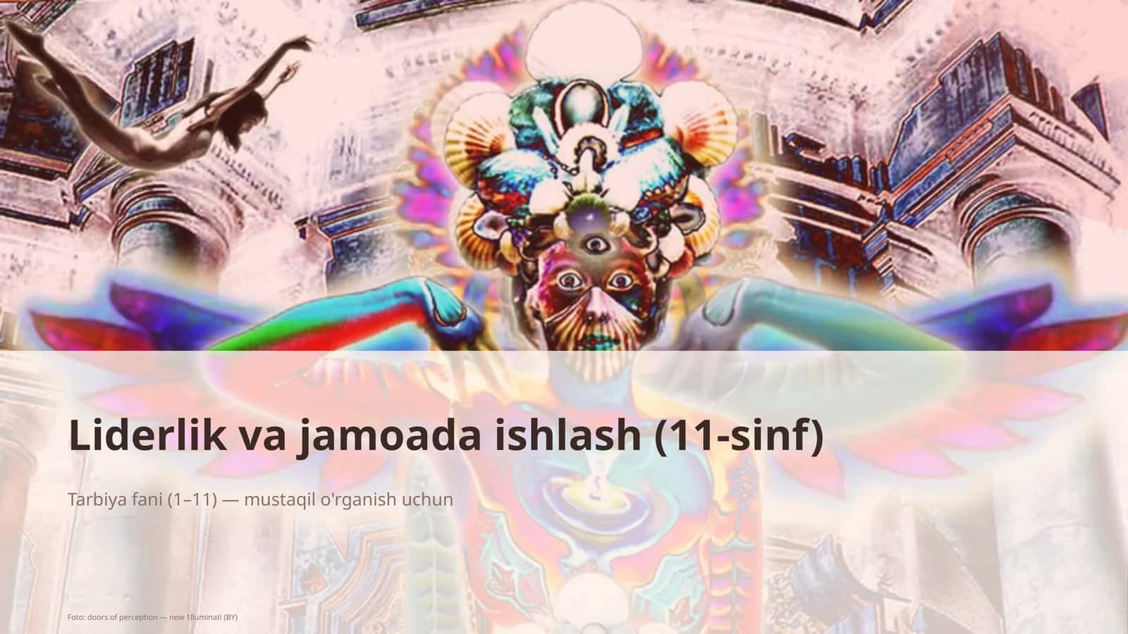 Liderlik va jamoada ishlash (11-sinf) 1