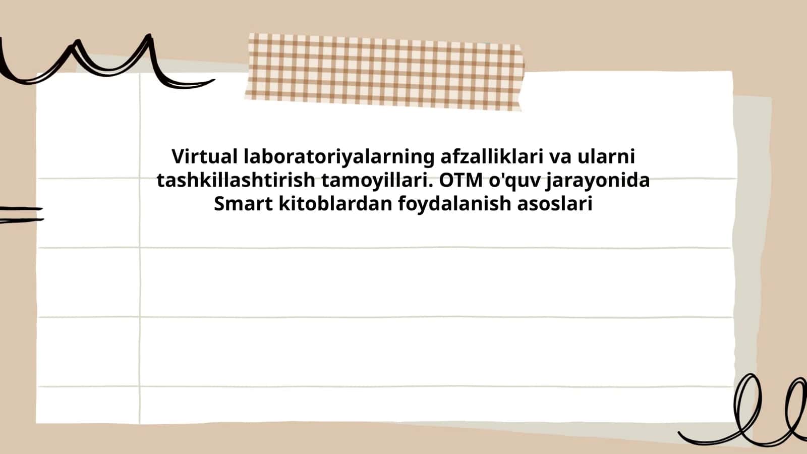 Virtual laboratoriyalarning afzalliklari va ularni tashkillashtirish tamoyillari 1