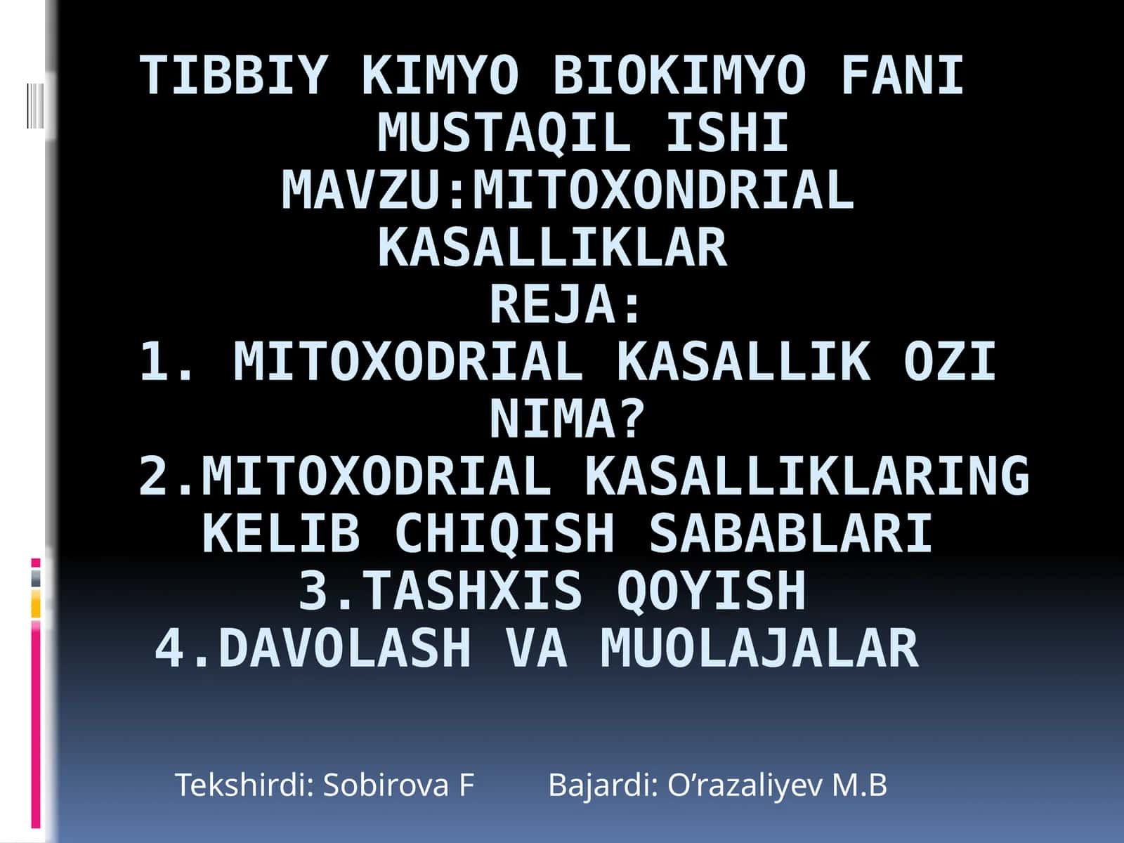 Mitoxondriya kasalliklari 1