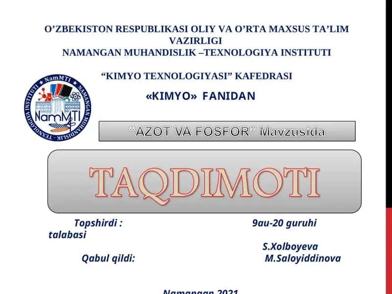 AZOT VA FOSFOR 1