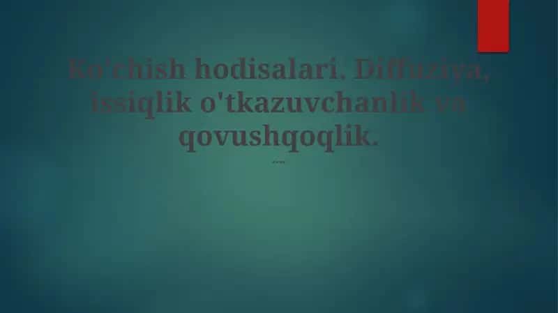Ko'chish hodisalari 1