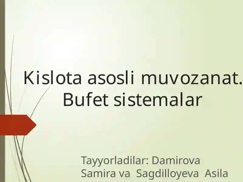 Kislota-asosli muvozanat