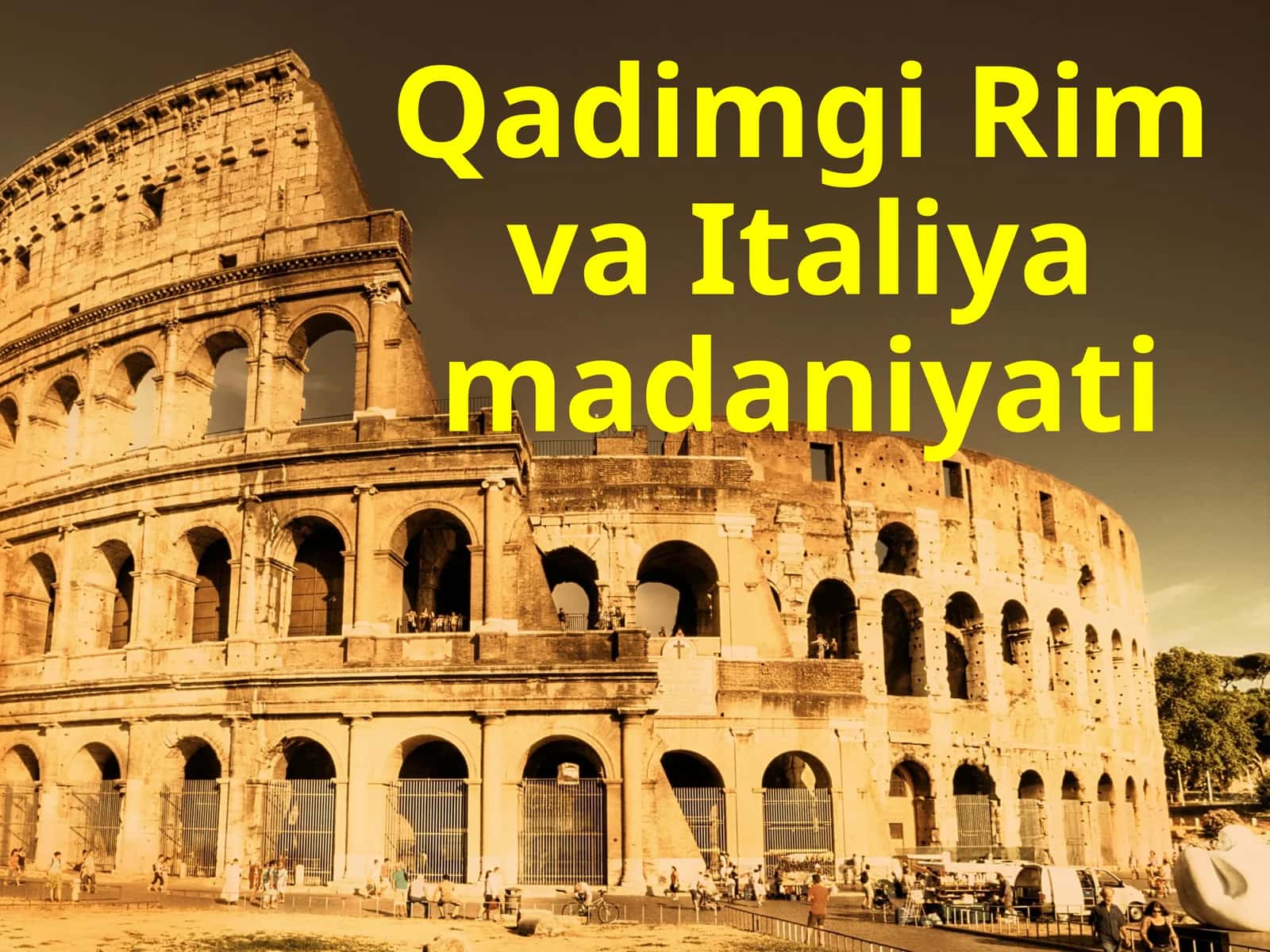 Qadimgi Rim va Italiya madaniyati 1