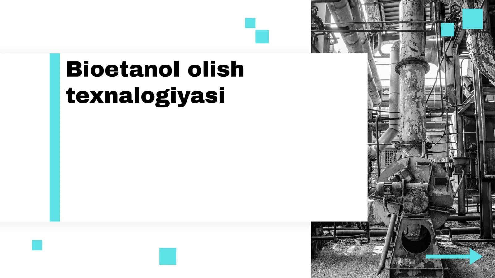 Bioetanol olish texnalogiyasi 1