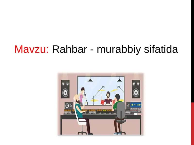 Rahbar-murabbiy sifatida 1