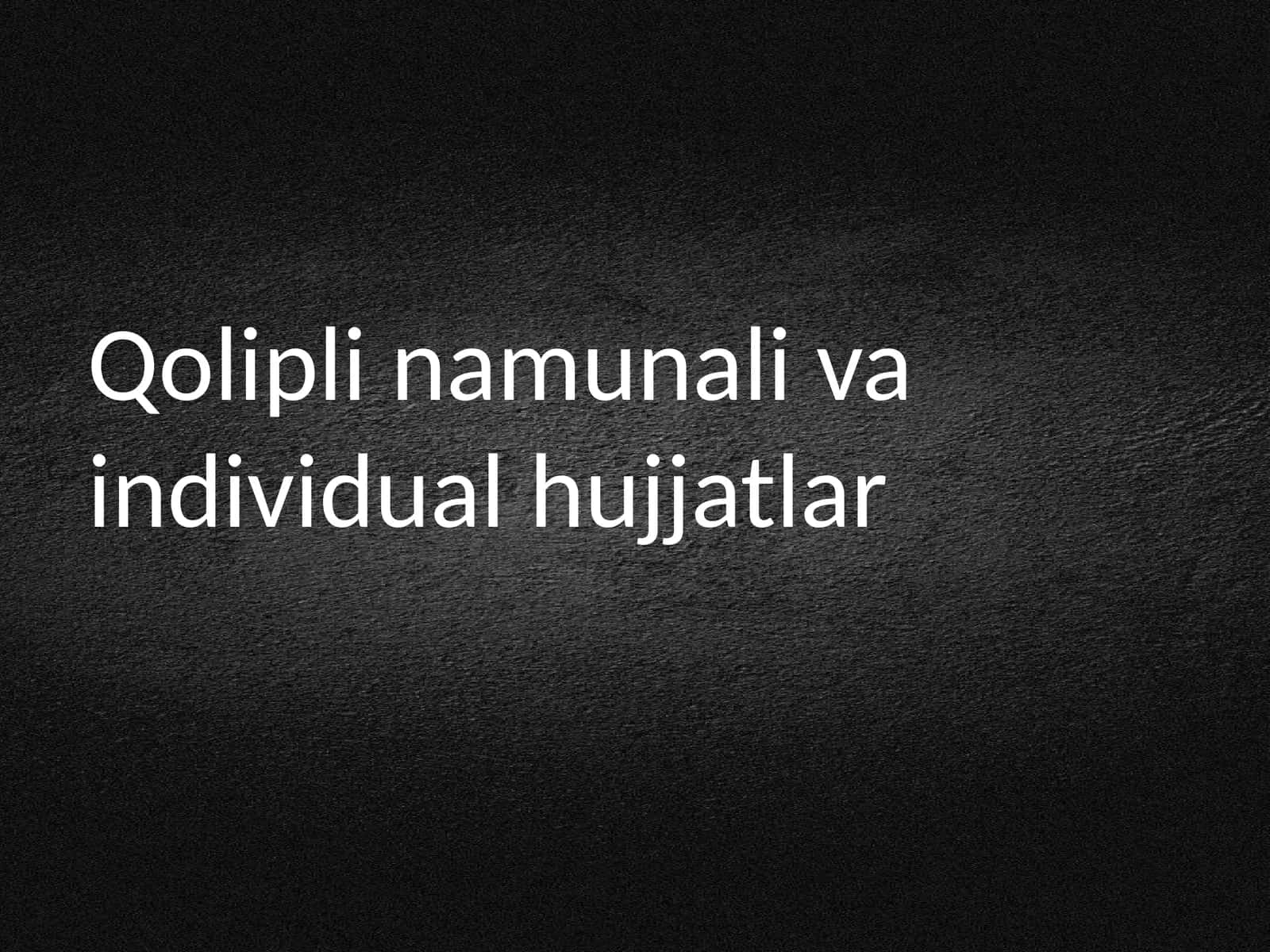 Hujjat tushunchasi 1