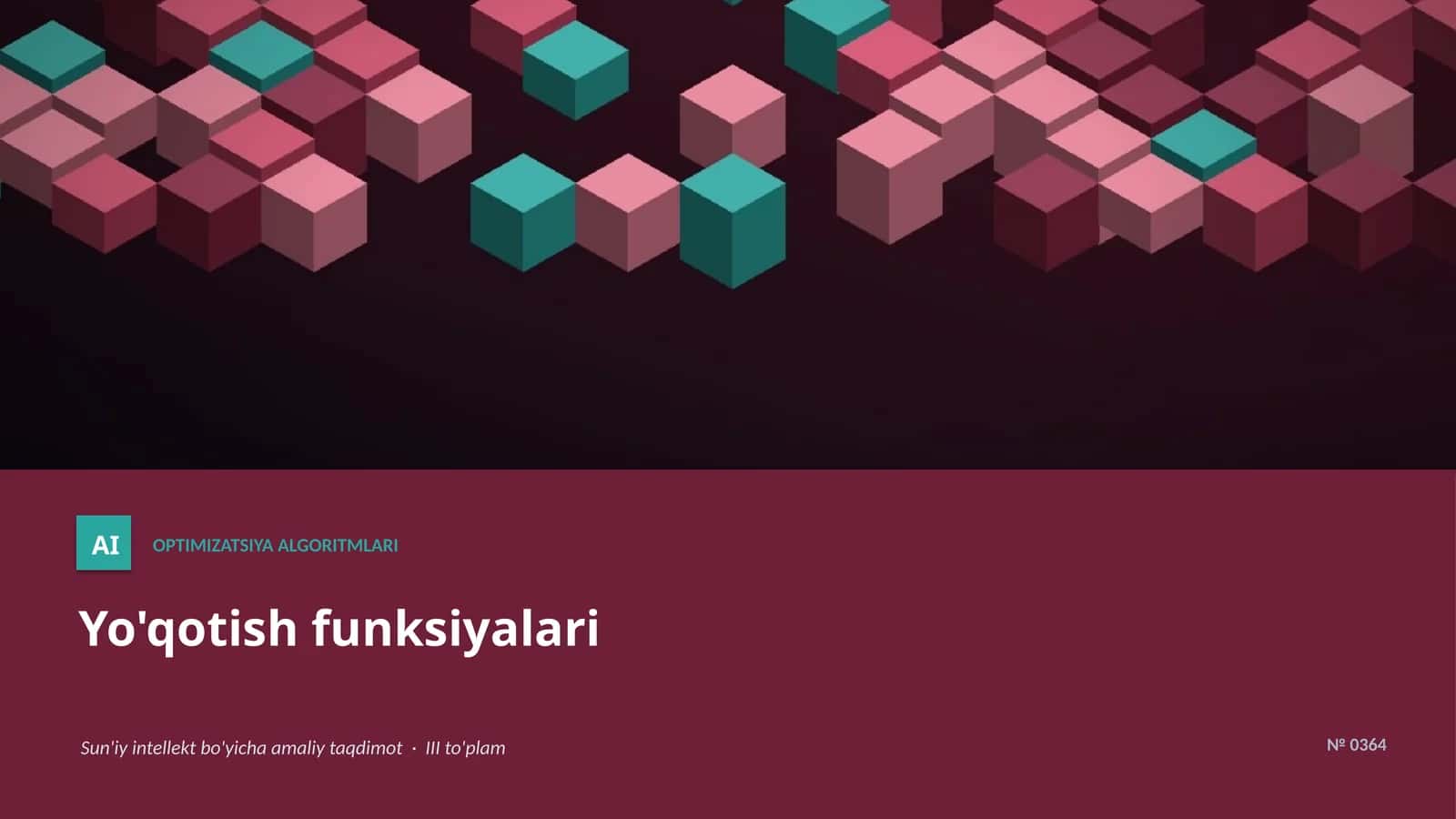 Yo'qotish funksiyalari 1