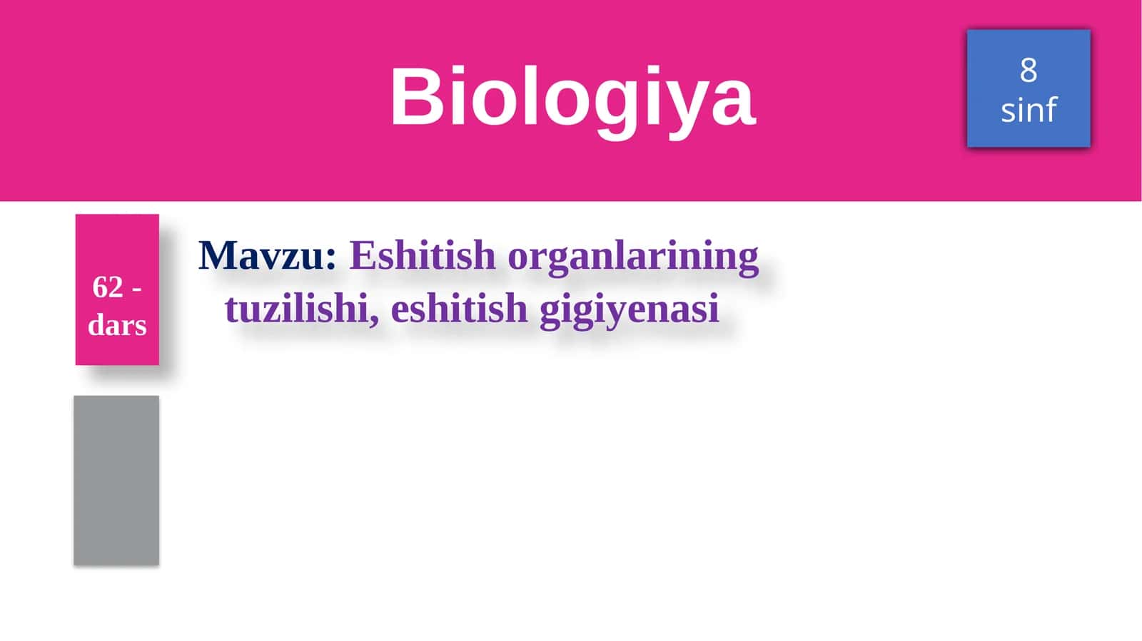 Eshitish organlarining tuzilishi 1