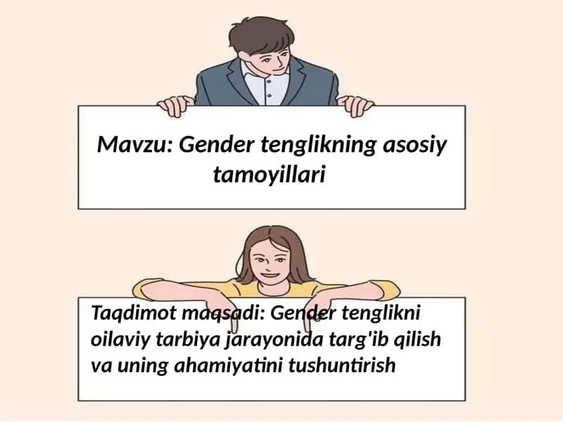 Gender tenglikning asosiy tamoyillari 1