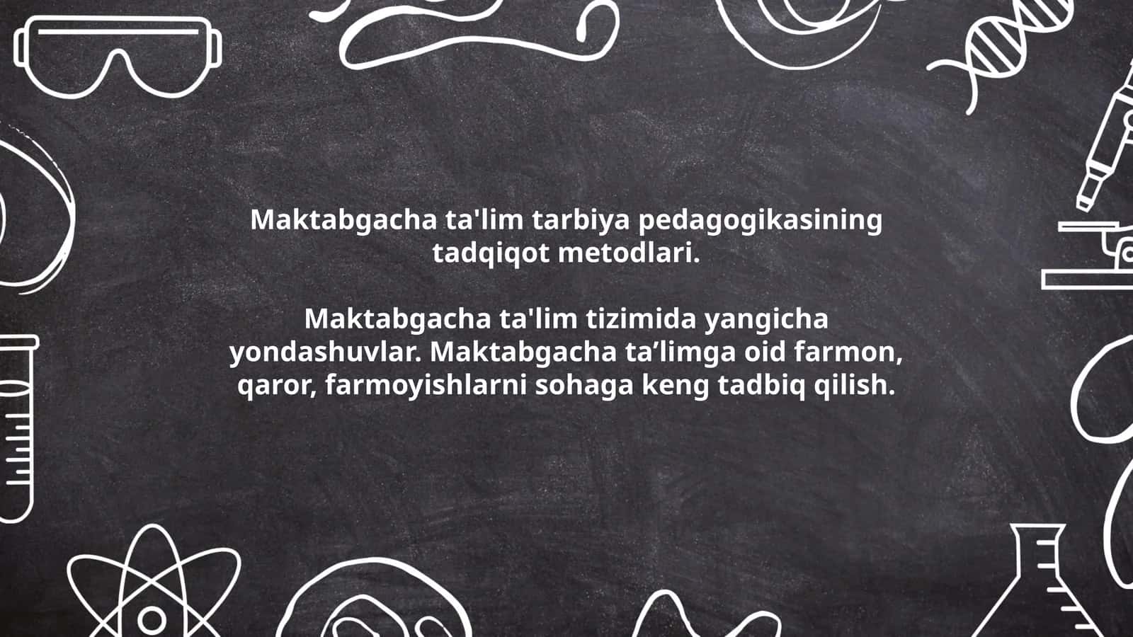Maktabgacha ta'lim tarbiya pedagogikasining tadqiqot metodlari 1