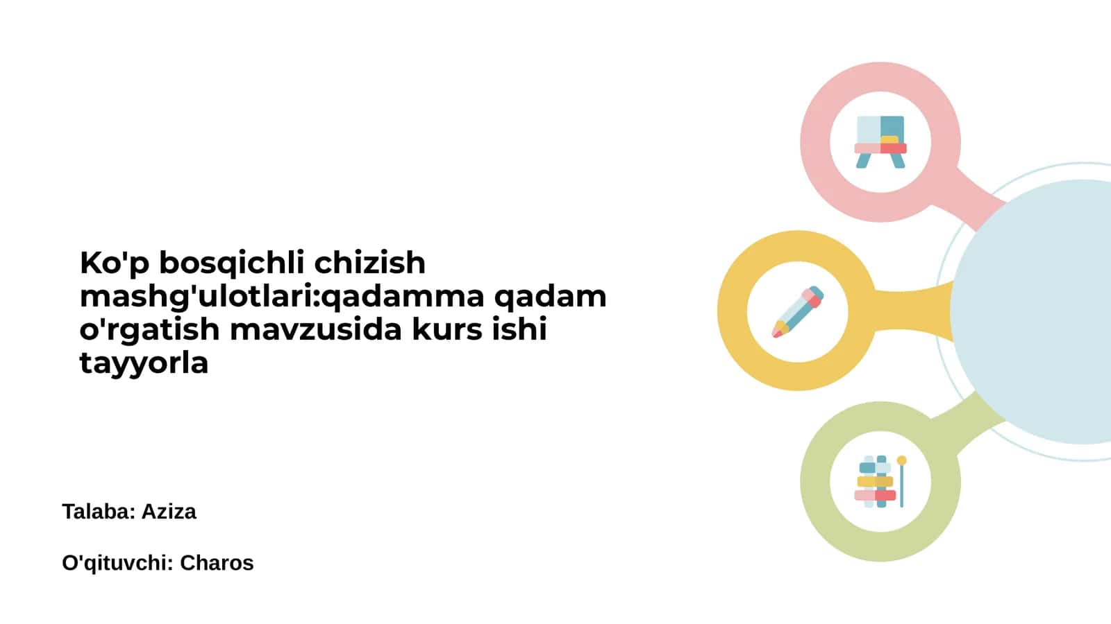 Ko'p bosqichli chizish mashg'ulotlari 1