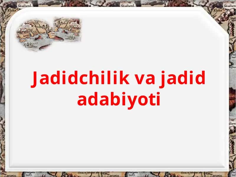 Turkiston jadidchilik harakati 1