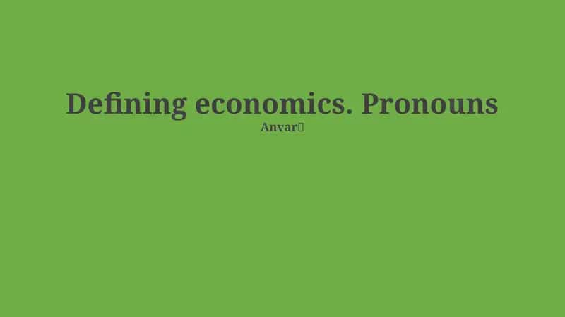 Economics: Scarcity, Systems, and Perspectives 1