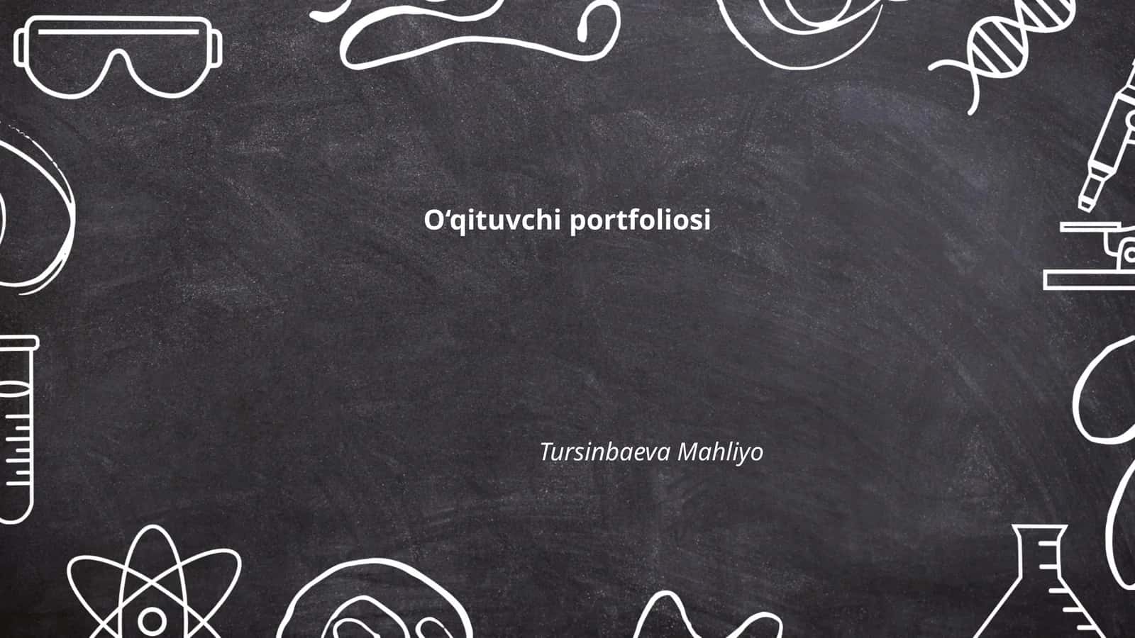 O‘qituvchi portfoliosi 1