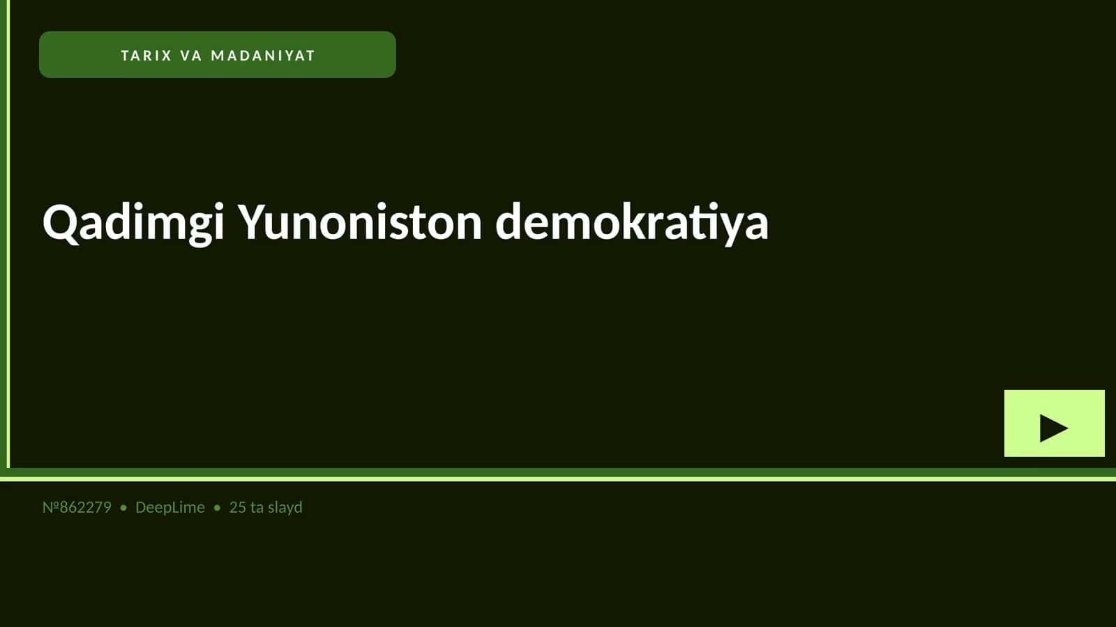 Qadimgi Yunoniston demokratiya 1