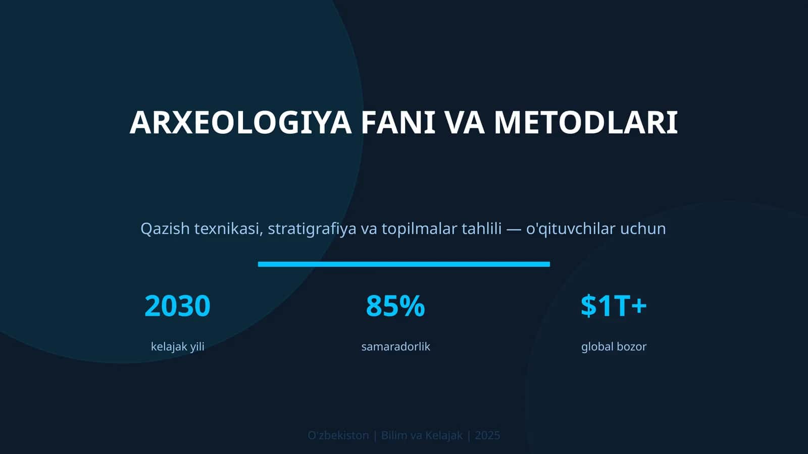 ARXEOLOGIYA FANI VA METODLARI 1