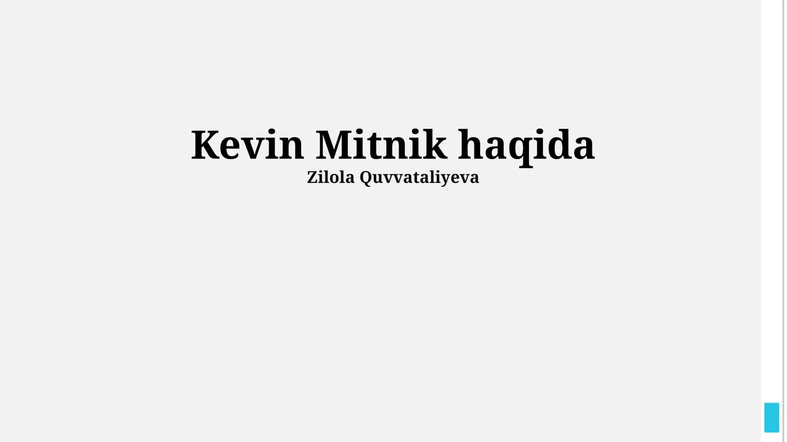 Mitnickning Ish Uslublari va FBI Ta'qibi 1
