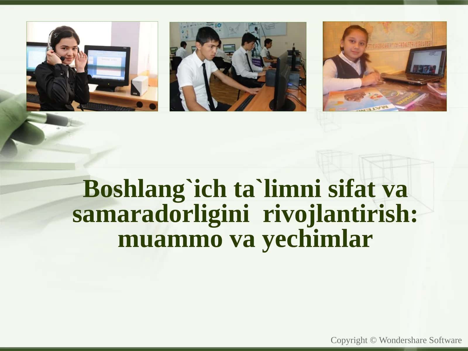 Boshlang`ich ta`limni sifat va samaradorligini  rivojlantirish: muammo va yechimlar 1