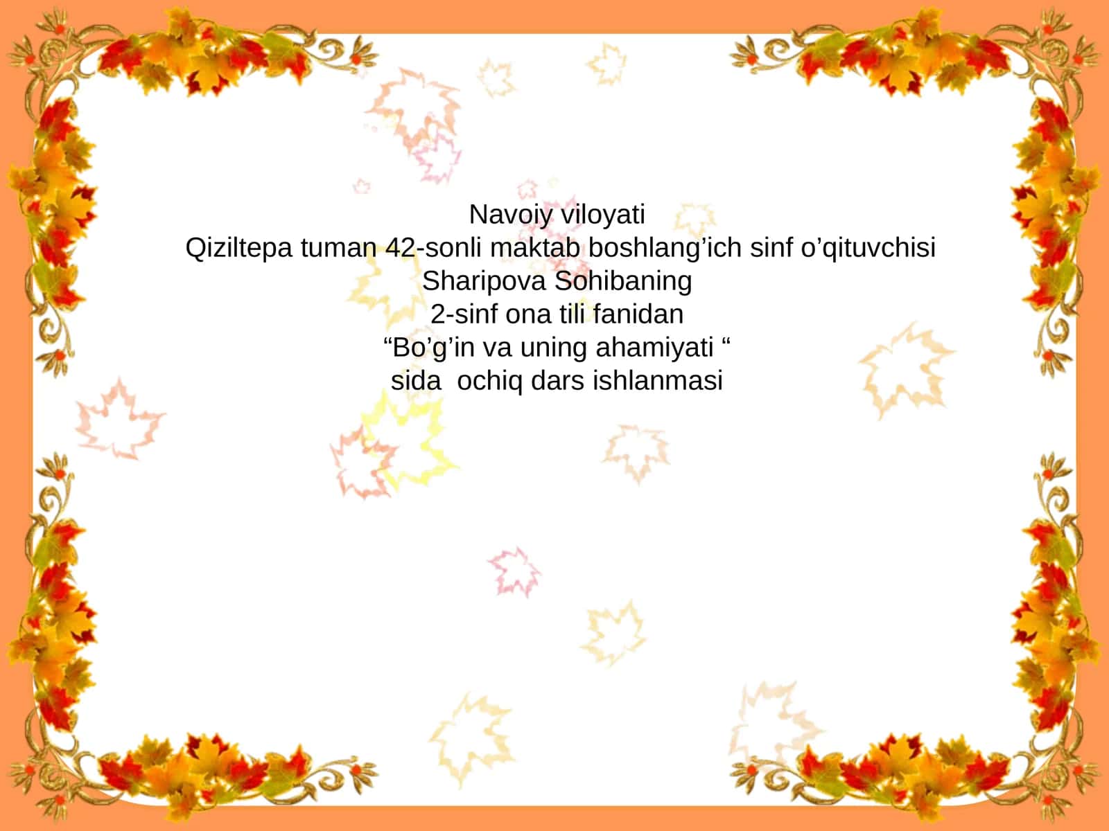 Bo’g’in va uning ahamiyati 1