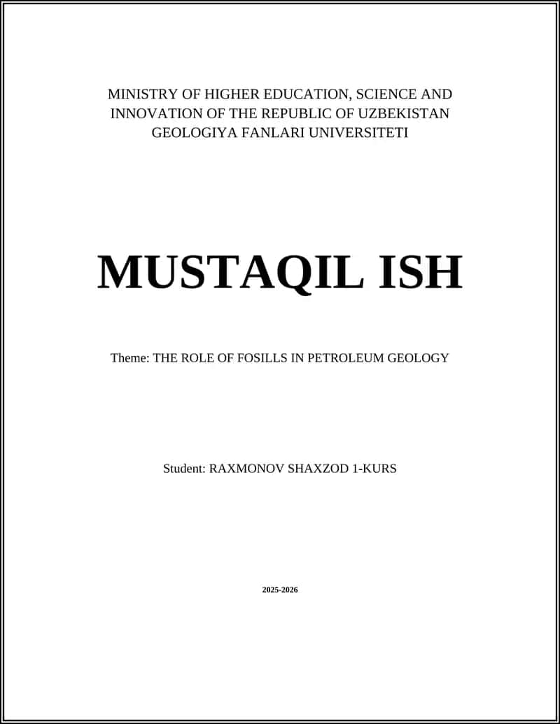 GeoFAN MUSTAQIL ISH 1