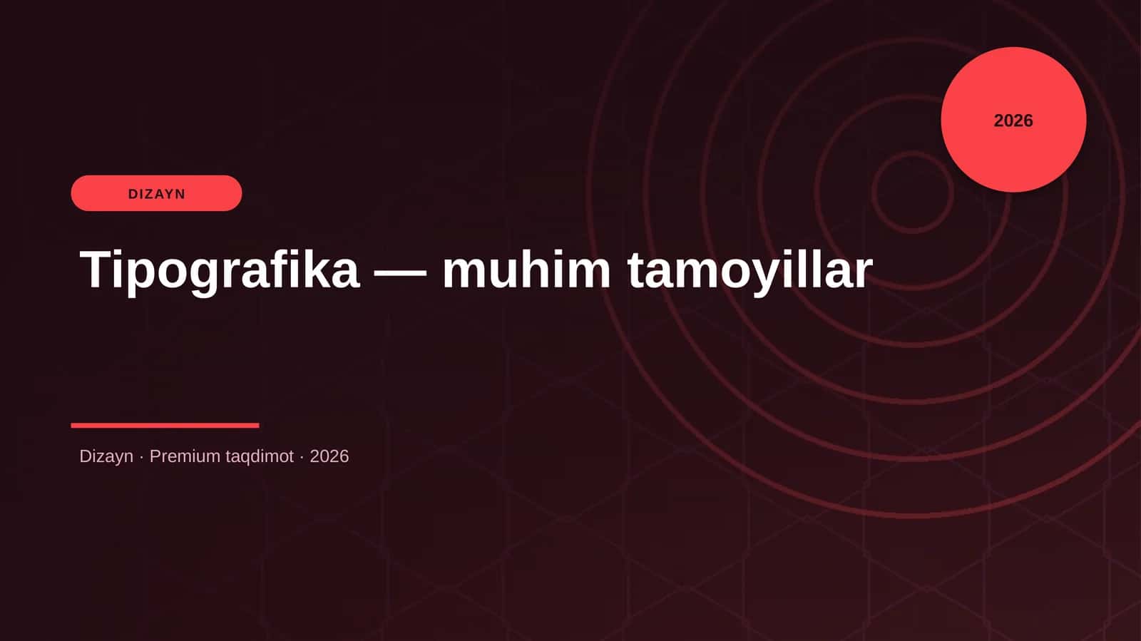 Tipografika - muhim tamoyillar 1