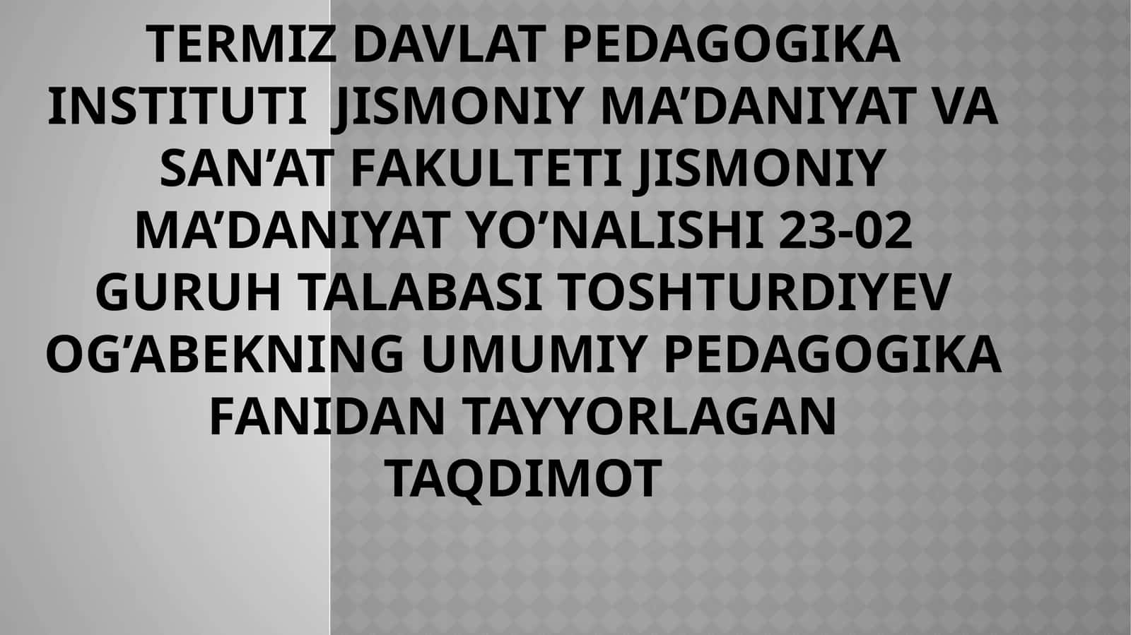 Takt pedagogik tahlqida tushuncha 1