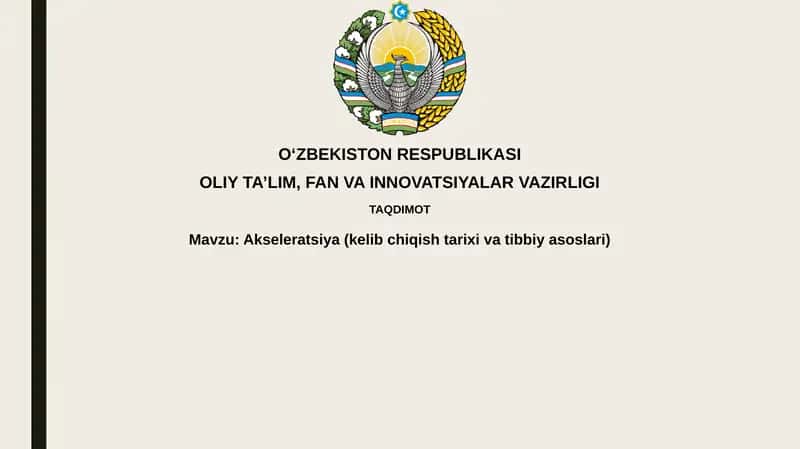 Akseleratsiya(kelibchiqishtarixivatibbiyasoslari) 1