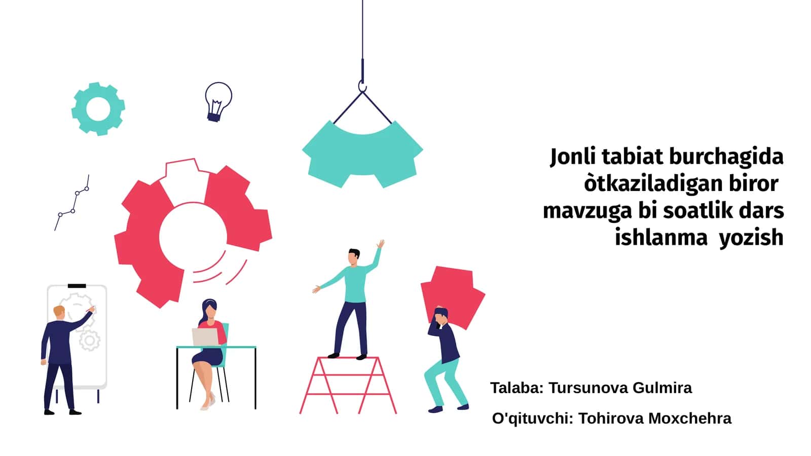 Jonli tabiat burchagida dars 1