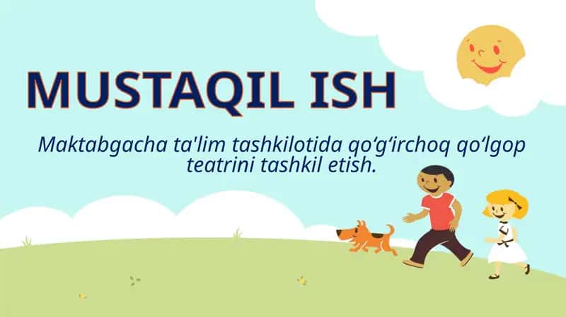 Maktabgacha ta'lim tashkilotida qo‘g‘irchoq qo‘lgop teatrini tashkil etish 1