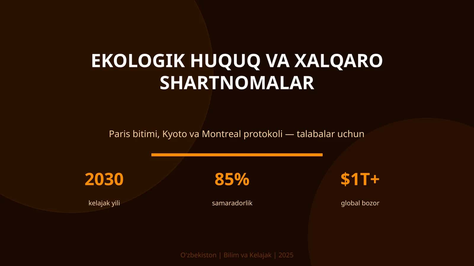 Ekologik huquq va xalqaro shartnomalar 1