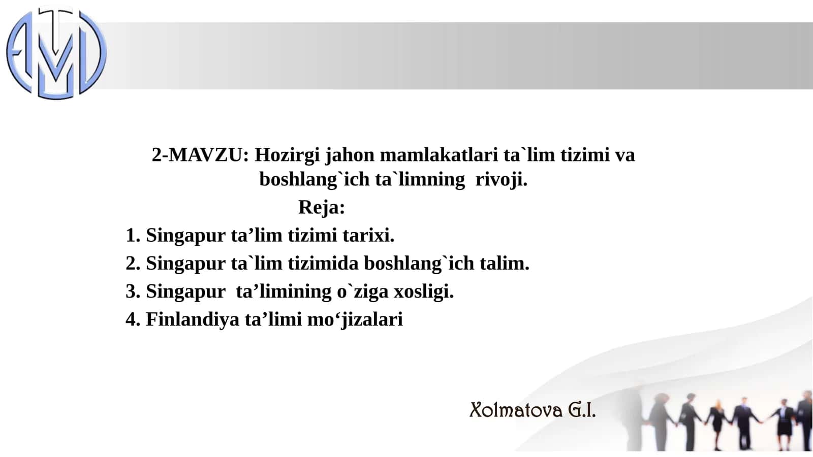 Singapurta’limtizimi va boshlang'ich ta'limning rivoji 1