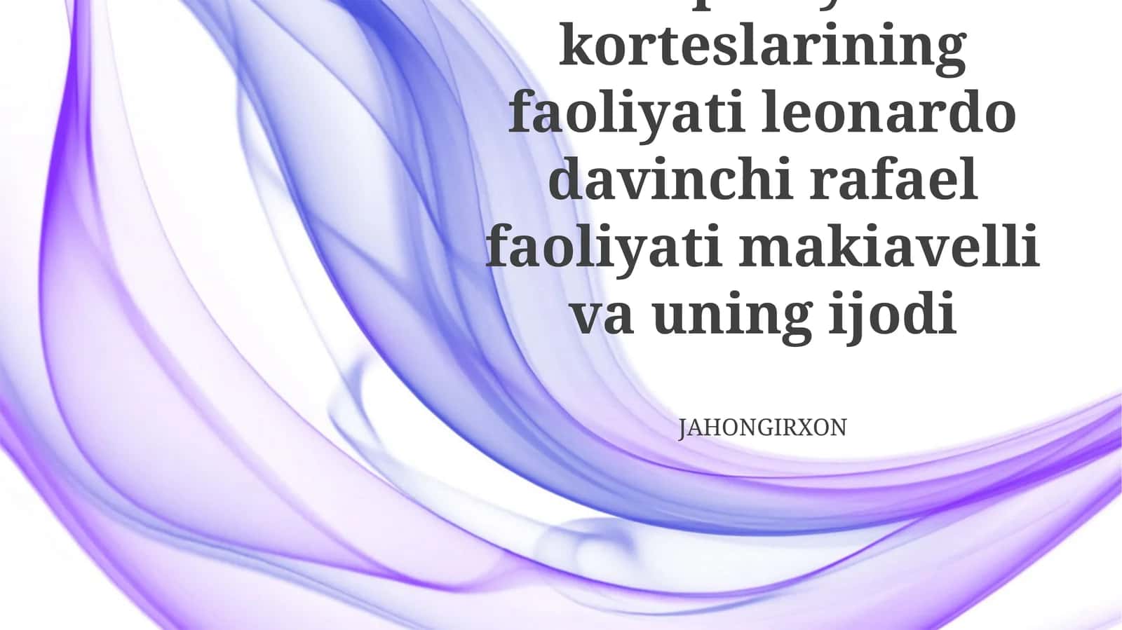 Ispaniya Kortesining faoliyati 1