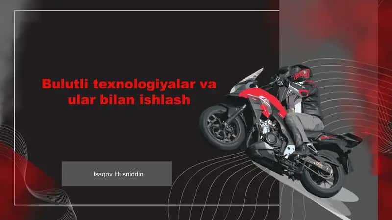 Bulutli texnologiyalar va ular bilan ishlash 1