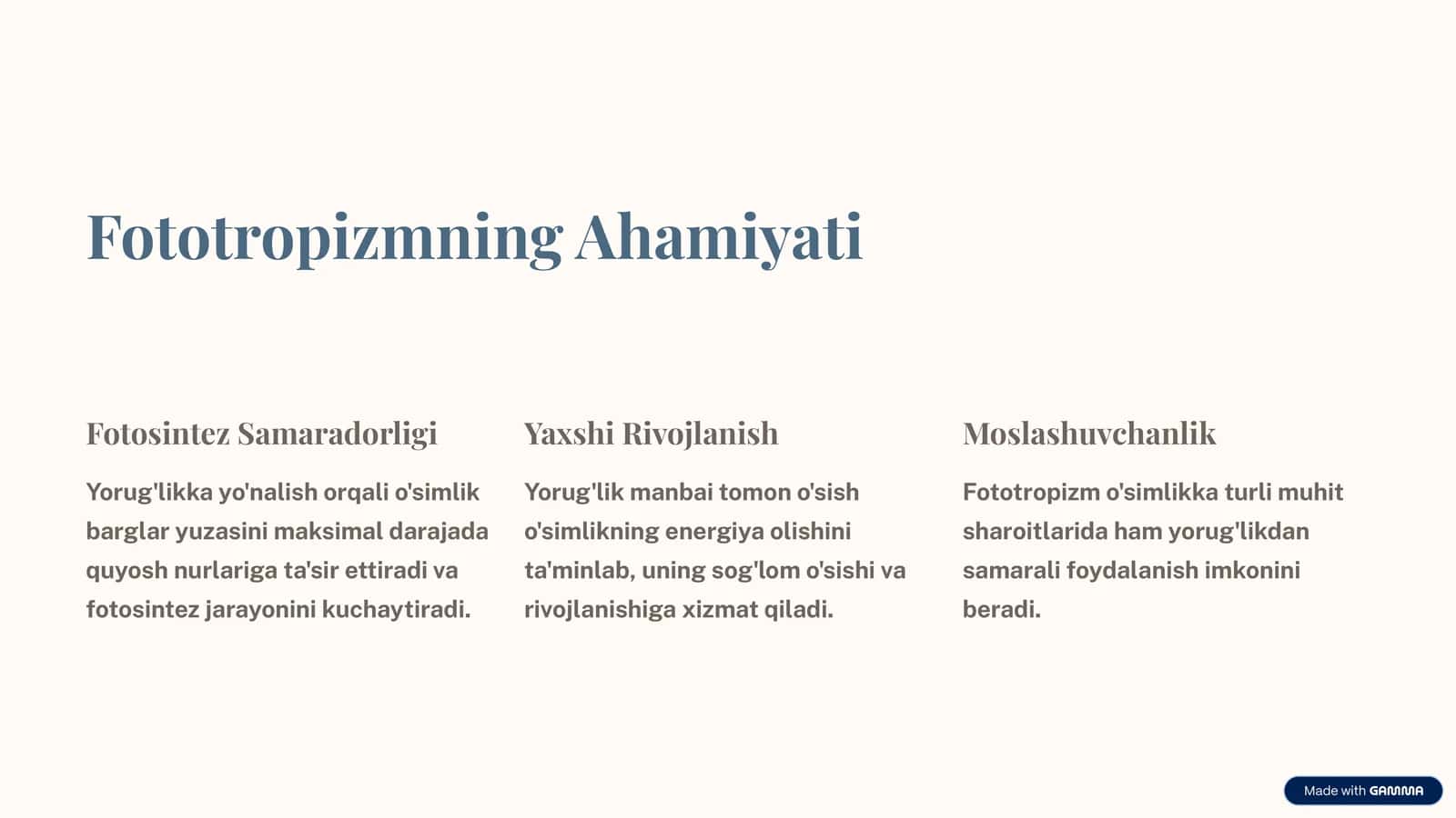 O'simliklarda Harakat Hodisalari 1