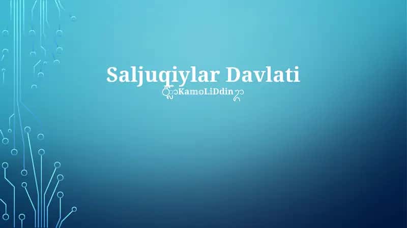 Saljuqiylar Davlati 1