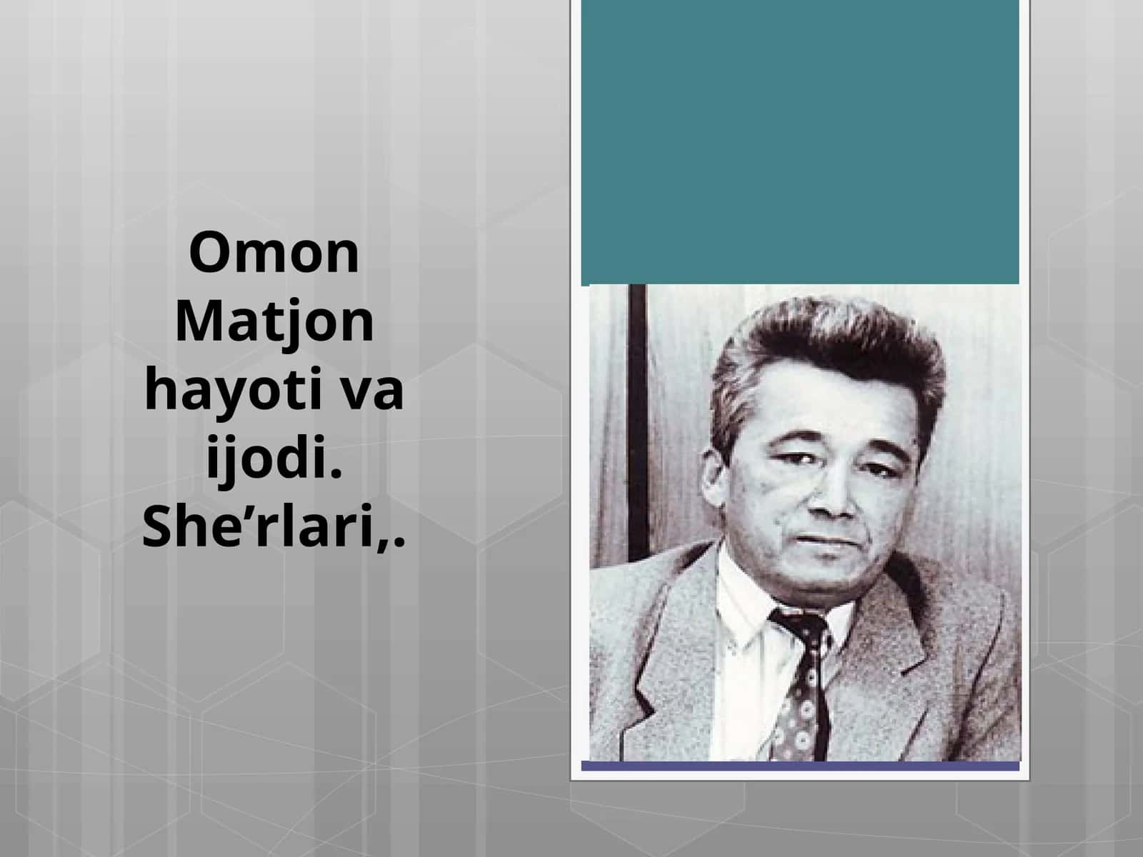 Omon Matjon 1