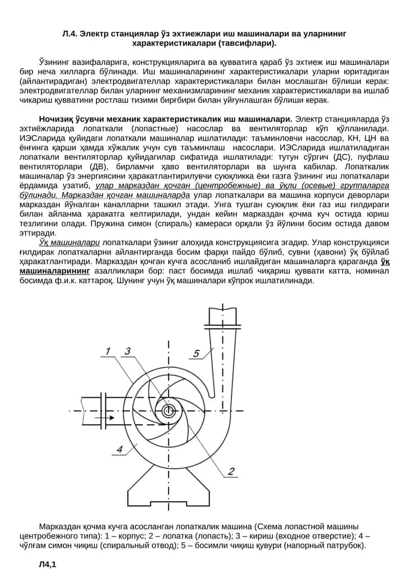 Лопаткали машиналар 1