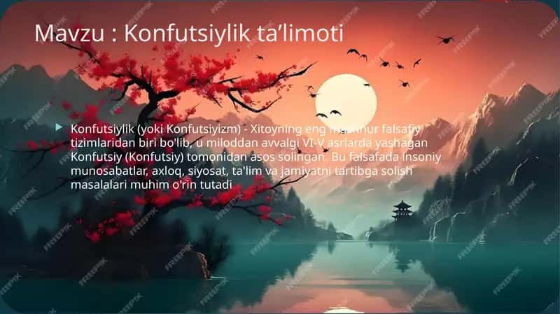 Konfutsiylik ta’limoti 1