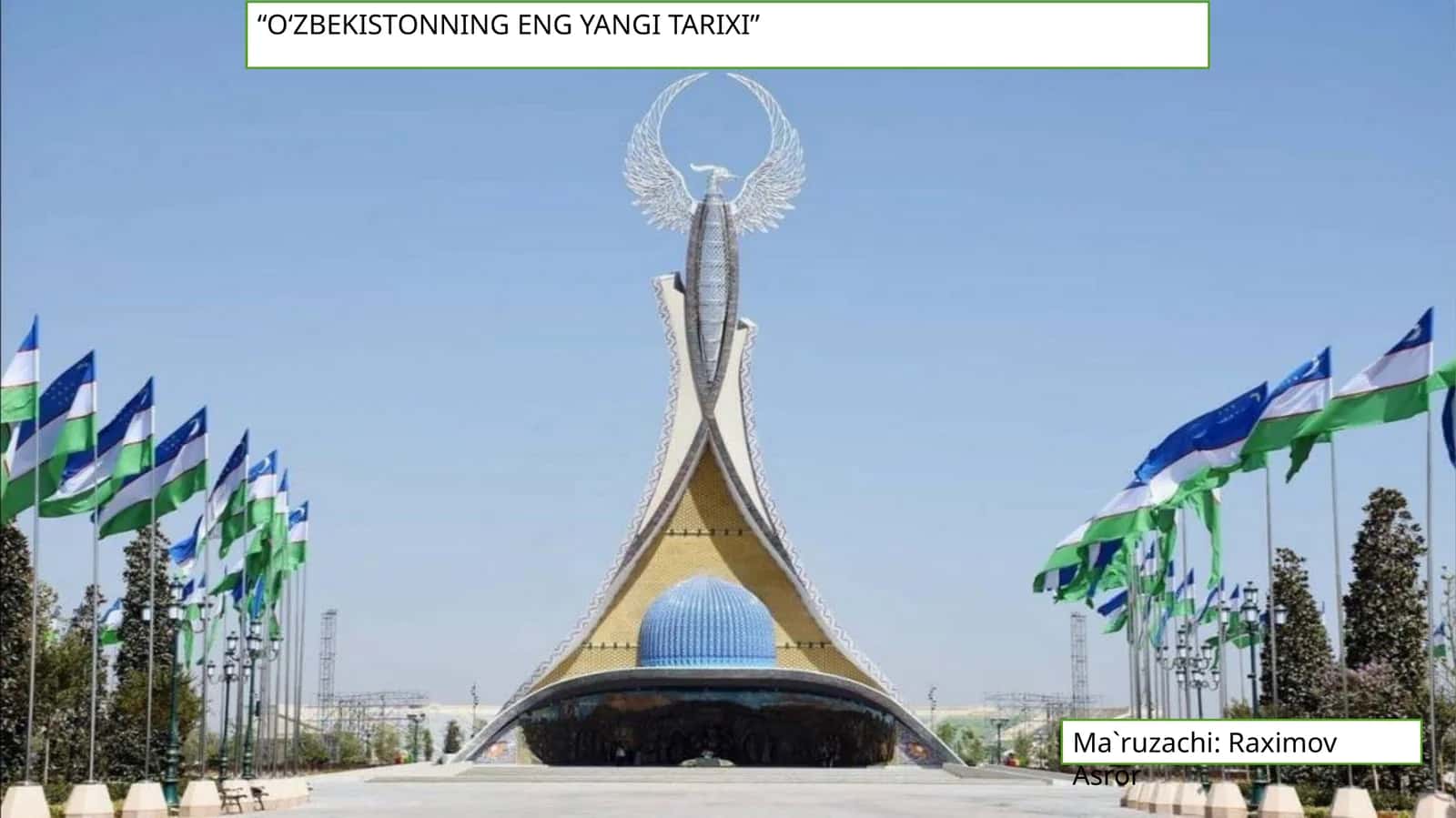 O'zbekistonning eng yangi tarixi 1