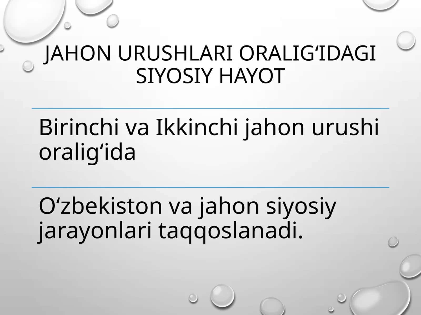 Jahonurushlar oralig‘ida g‘iyosiy hayot 1