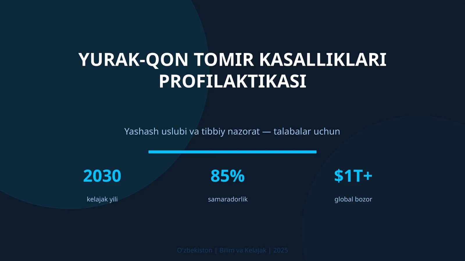 Yurak-qon tomir kasalliklari profilaktikasi 1