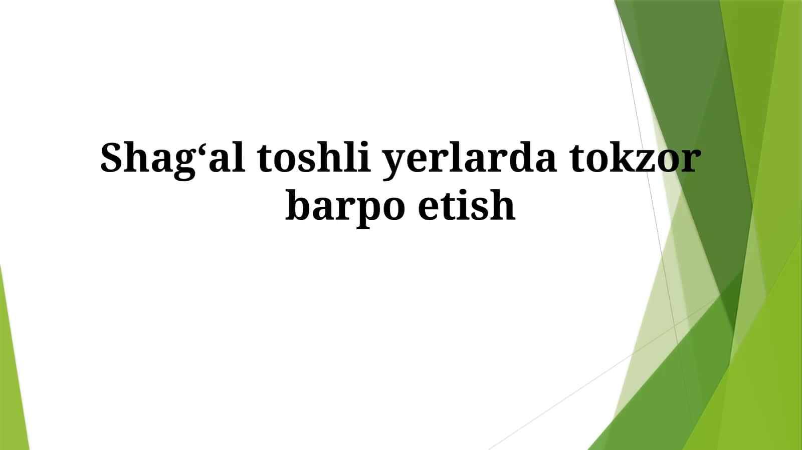 Tuproq va Uzum Navlarini Tanlash 1