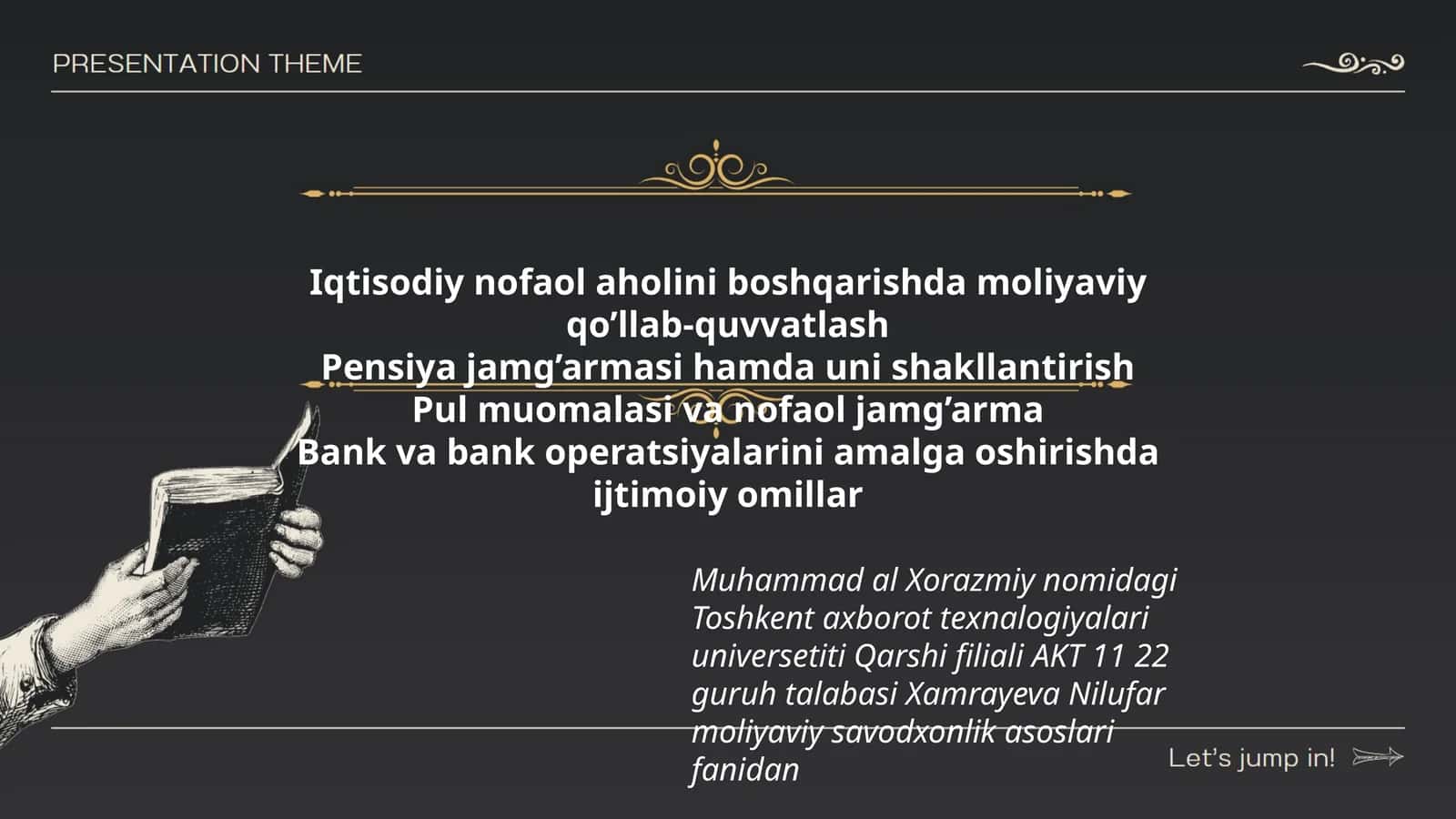 Moliyaviy qo’llab-quvvatlash 1