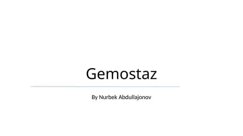 Gemostaz 1