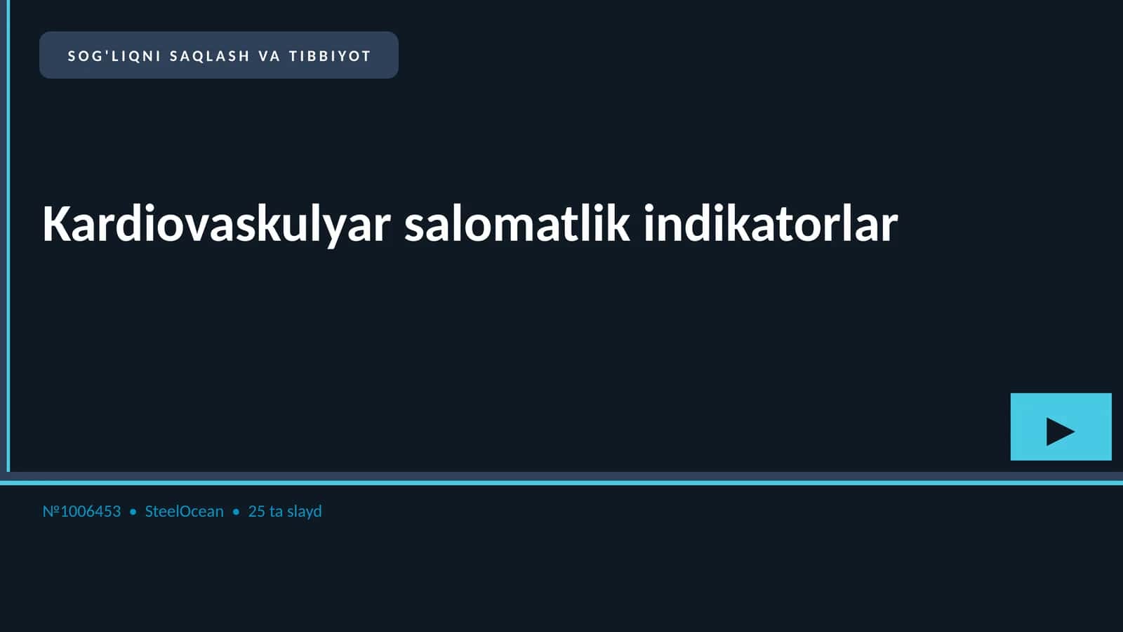 Kardiovaskulyar salomatlik indikatorlar 1