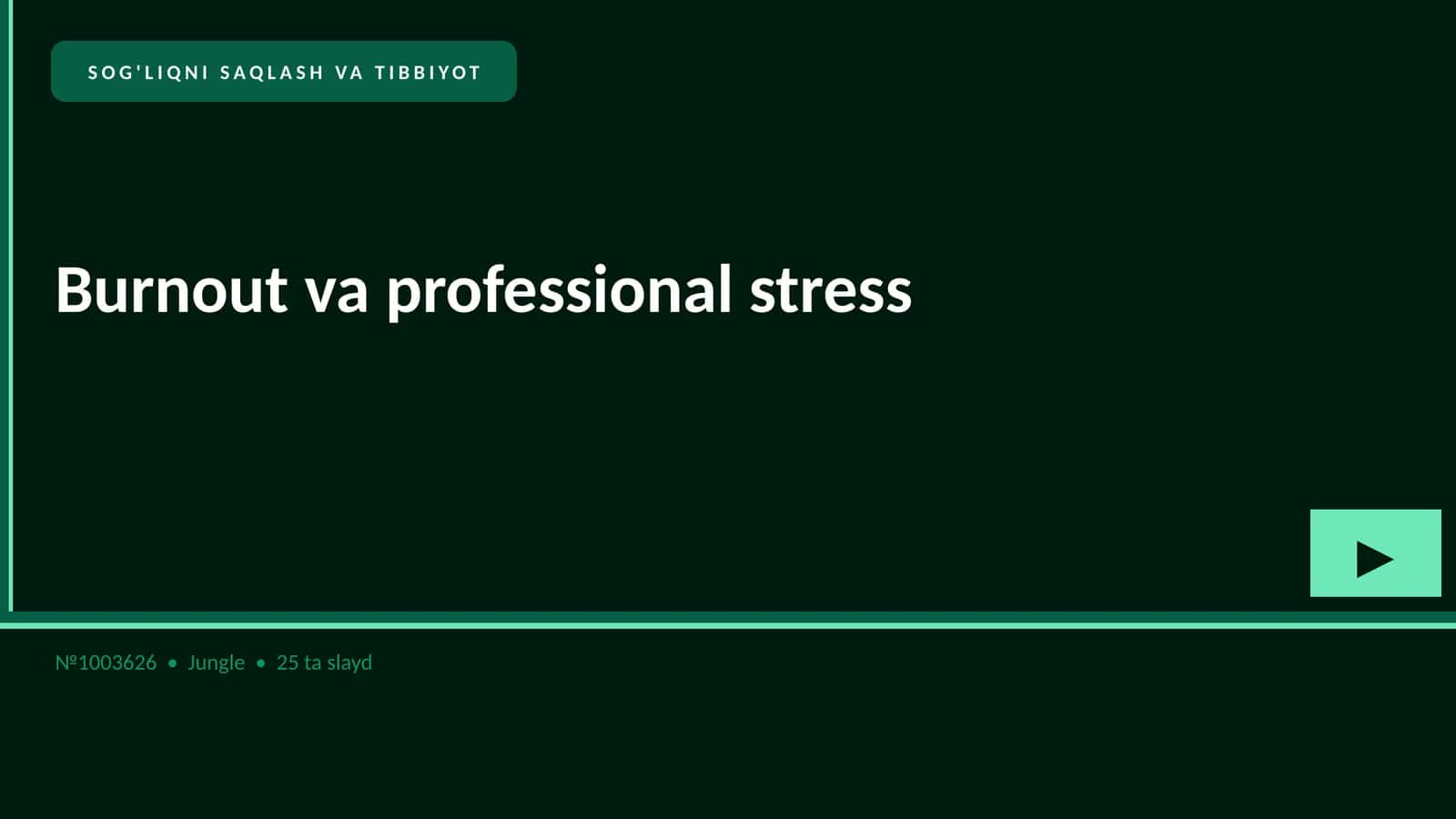 Burnout va professional stress 1